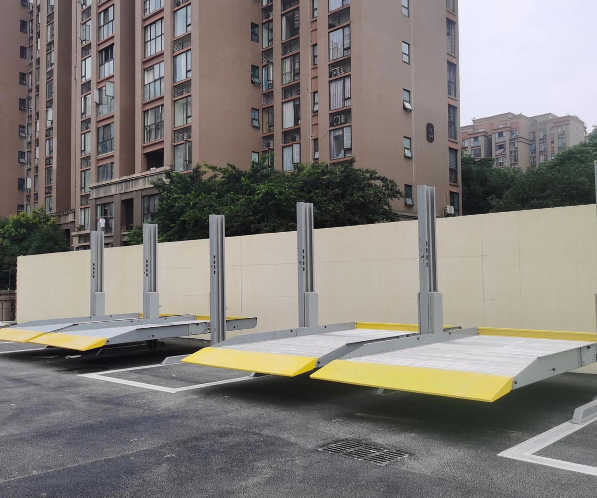 正安地下室簡易升降立體停車場回收